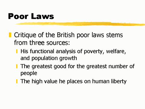 dissertation on the poor laws